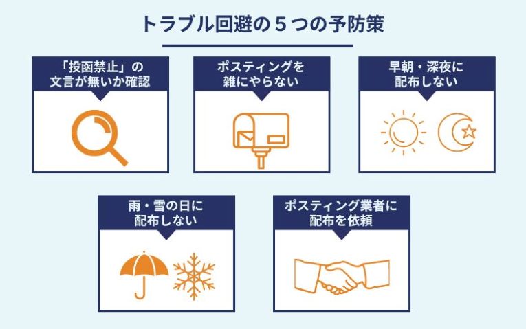 トラブルを回避するための５つの予防策